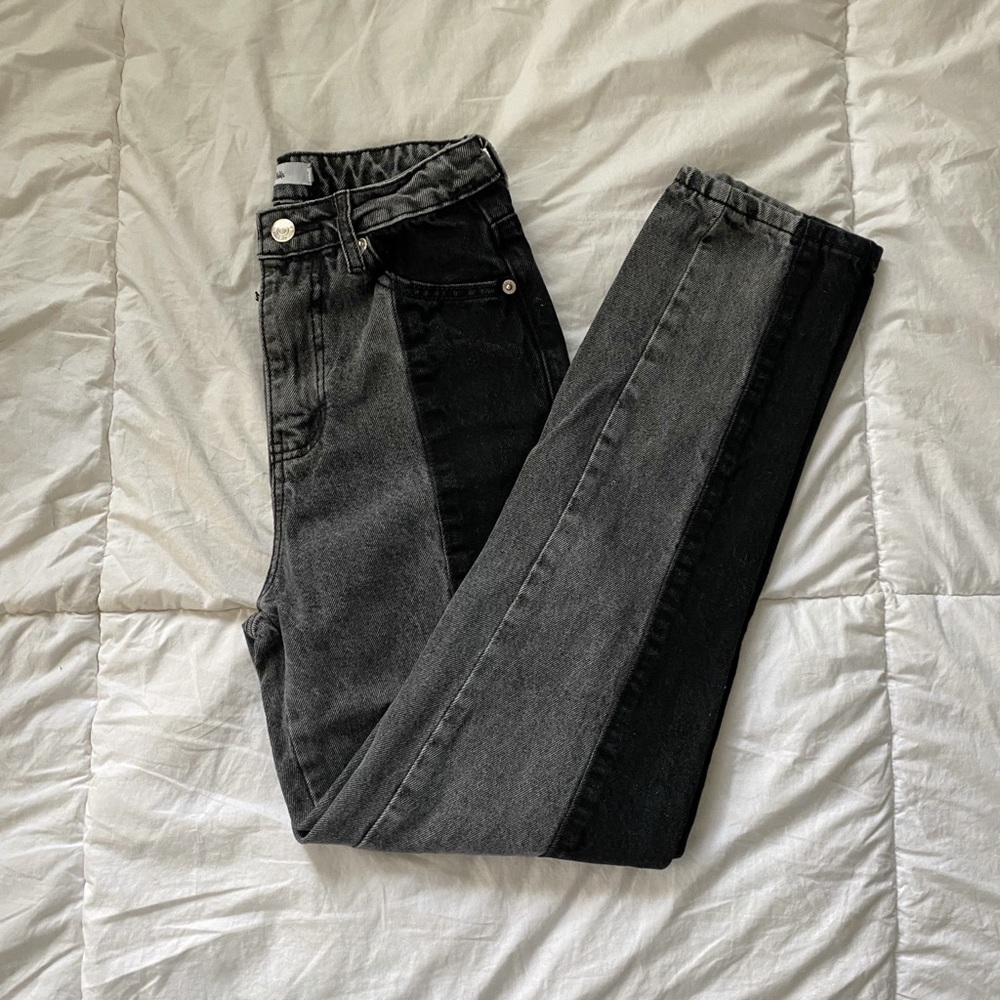High waisted jeans